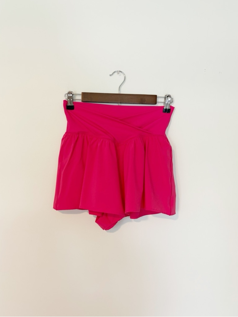 Offline by Aerie Real Me Crossover Flowy Hot Pink Fuchsia Shorts